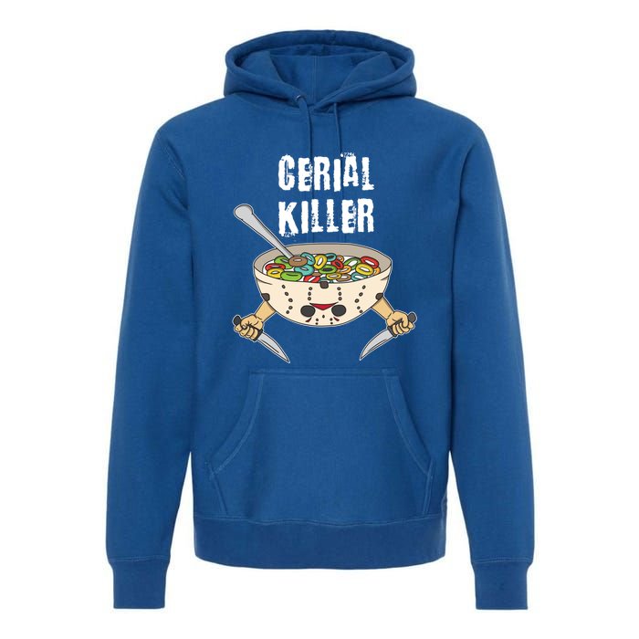 Funny Cereal Killer Gift Cereal Box Milk With Sugar Nugget Gift Premium Hoodie