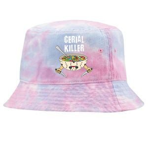 Funny Cereal Killer Gift Cereal Box Milk With Sugar Nugget Gift Tie-Dyed Bucket Hat