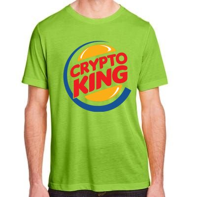 Funny Crypto King Logo Adult ChromaSoft Performance T-Shirt