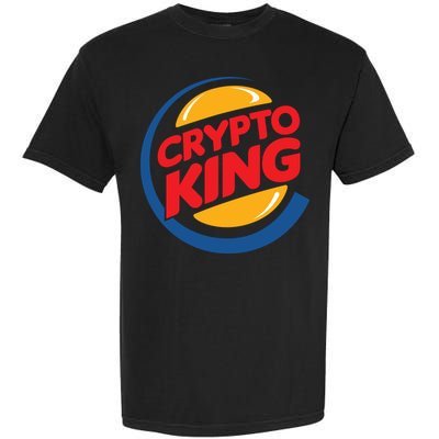 Funny Crypto King Logo Garment-Dyed Heavyweight T-Shirt