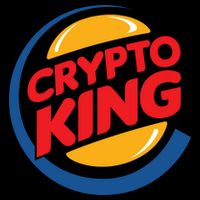 Funny Crypto King Logo V-Neck T-Shirt