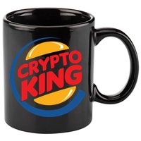 Funny Crypto King Logo 11oz C Handle Ceramic Mug