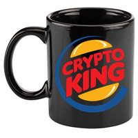 Funny Crypto King Logo 11oz C Handle Ceramic Mug
