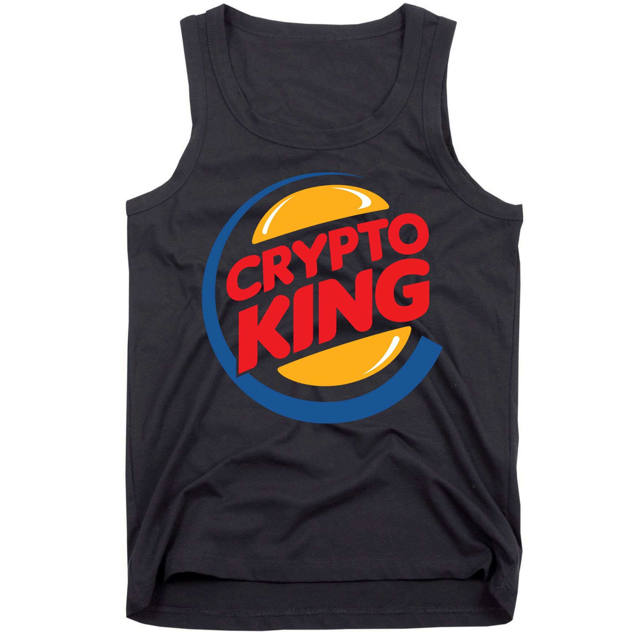 Funny Crypto King Logo Tank Top