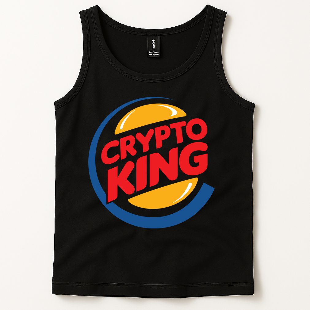 Funny Crypto King Logo Tank Top