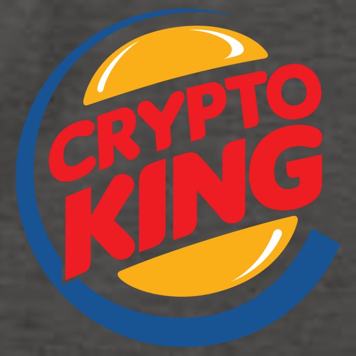 Funny Crypto King Logo Vector Backpack