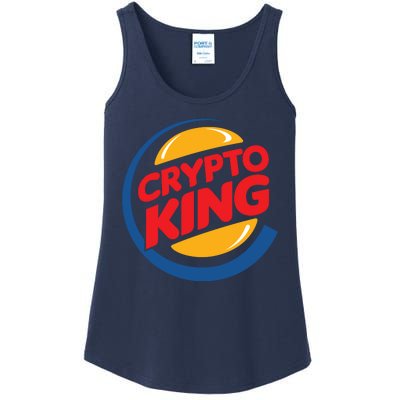 Funny Crypto King Logo Ladies Essential Tank