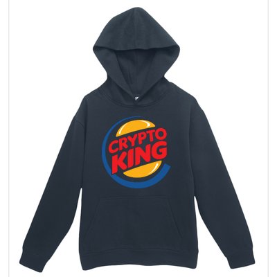 Funny Crypto King Logo Urban Pullover Hoodie