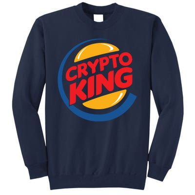 Funny Crypto King Logo Tall Sweatshirt