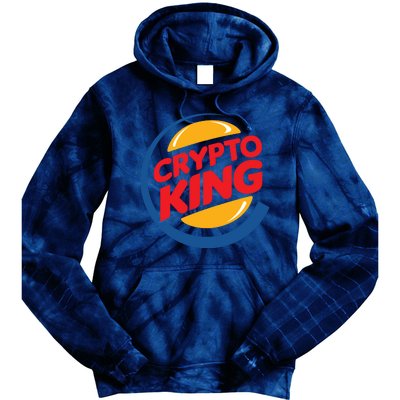 Funny Crypto King Logo Tie Dye Hoodie