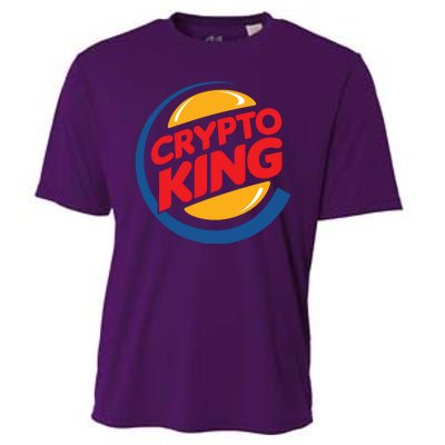 Funny Crypto King Logo Cooling Performance Crew T-Shirt