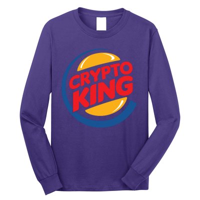 Funny Crypto King Logo Long Sleeve Shirt