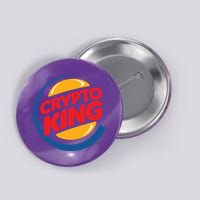 Funny Crypto King Logo Button