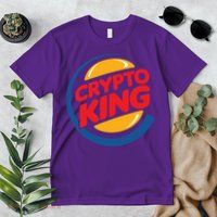 Funny Crypto King Logo Premium T-Shirt