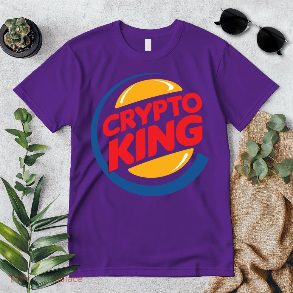 Funny Crypto King Logo Premium T-Shirt