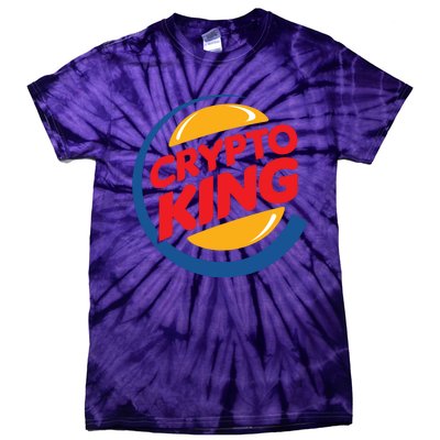 Funny Crypto King Logo Tie-Dye T-Shirt