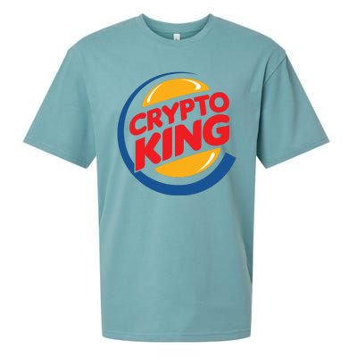 Funny Crypto King Logo Sueded Cloud Jersey T-Shirt