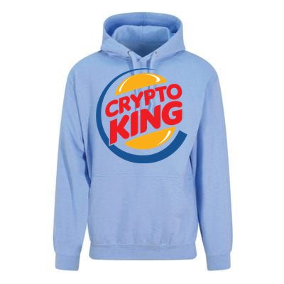 Funny Crypto King Logo Unisex Surf Hoodie