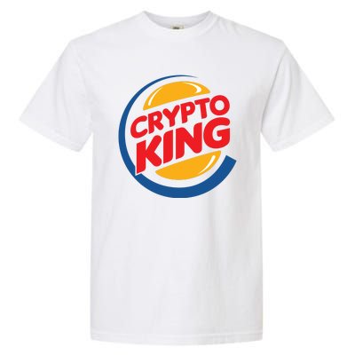 Funny Crypto King Logo Garment-Dyed Heavyweight T-Shirt