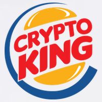 Funny Crypto King Logo Stainless Steel Travel Mug