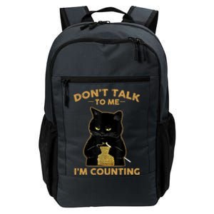 Funny Cat Knits Don't Talk To Me I'm Counting Knitting Daily Commute Backpack