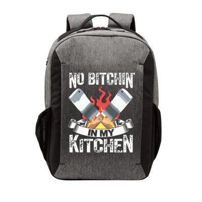 Funny Chef Knife Cook Design No Bitchin In My Kitchen Vector Backpack
