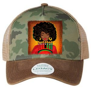 Festive Celebrate Kwanzaa Black African American Woman Legacy Tie Dye Trucker Hat