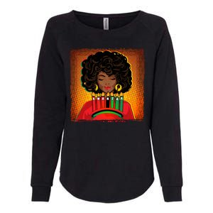 Festive Celebrate Kwanzaa Black African American Woman Womens California Wash Sweatshirt