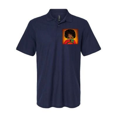 Festive Celebrate Kwanzaa Black African American Woman Softstyle Adult Sport Polo