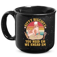 Funny Cute Kitty Biscuits You Need Em We Knead Em 15oz Campfire Ceramic Mug