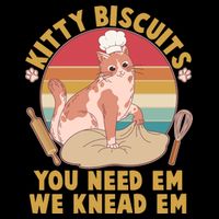 Funny Cute Kitty Biscuits You Need Em We Knead Em Cooling Performance Long Sleeve Crew