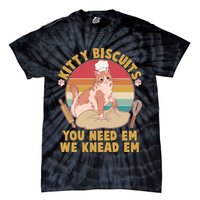 Funny Cute Kitty Biscuits You Need Em We Knead Em Tie-Dye T-Shirt