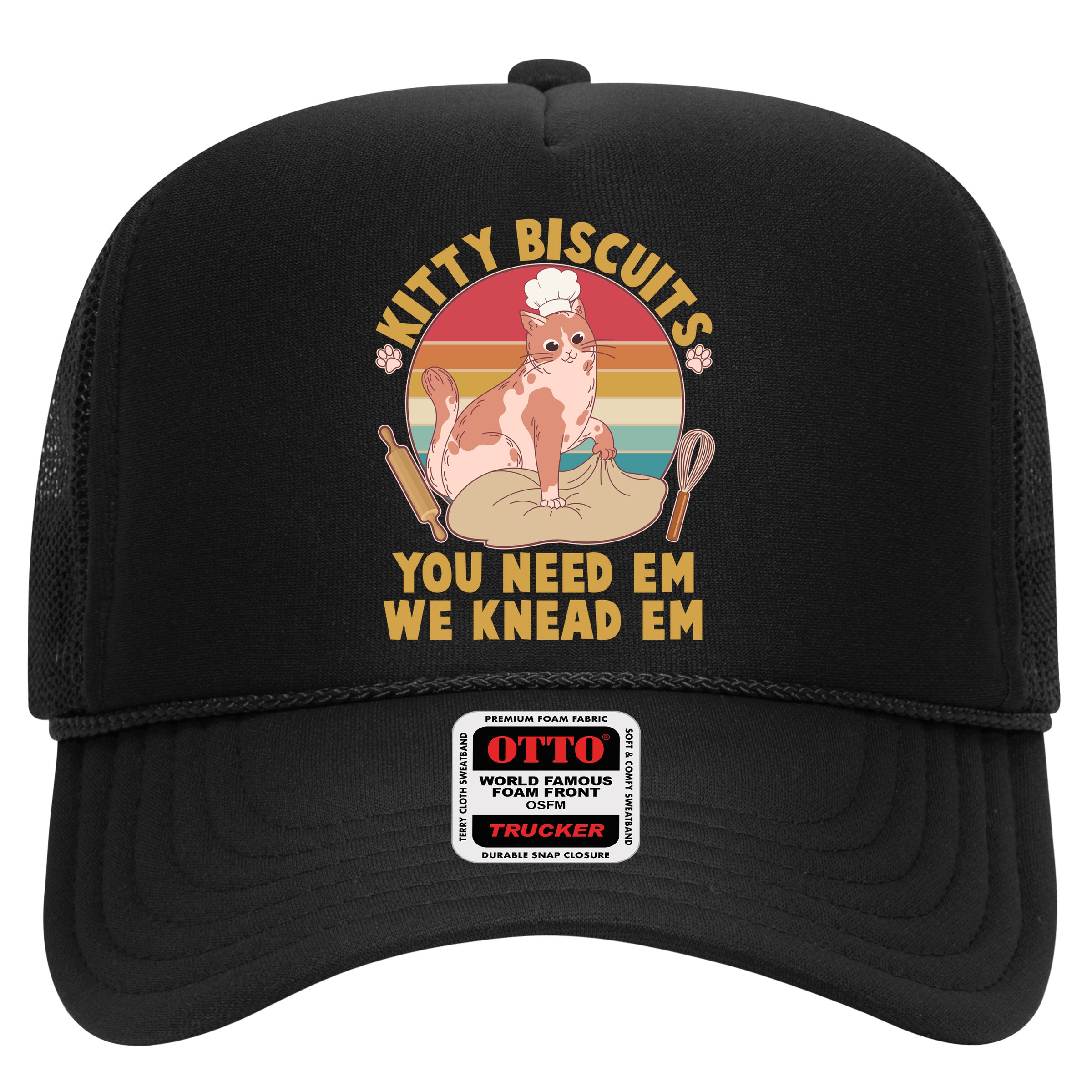 Funny Cute Kitty Biscuits You Need Em We Knead Em Hat