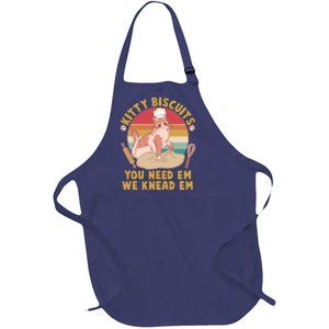 Funny Cute Kitty Biscuits You Need Em We Knead Em Full-Length Apron With Pockets