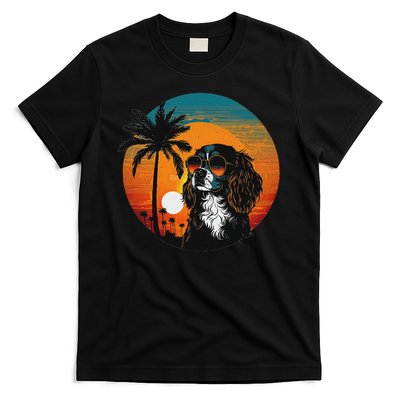 Funny Cavalier King Charles Spaniel Cute Cool Sunglasses T-Shirt
