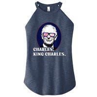 Funny Charles King Charles Of His Majesty & Union Jack Women’s Perfect Tri Rocker Tank