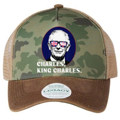 Funny Charles King Charles Of His Majesty & Union Jack Legacy Tie Dye Trucker Hat