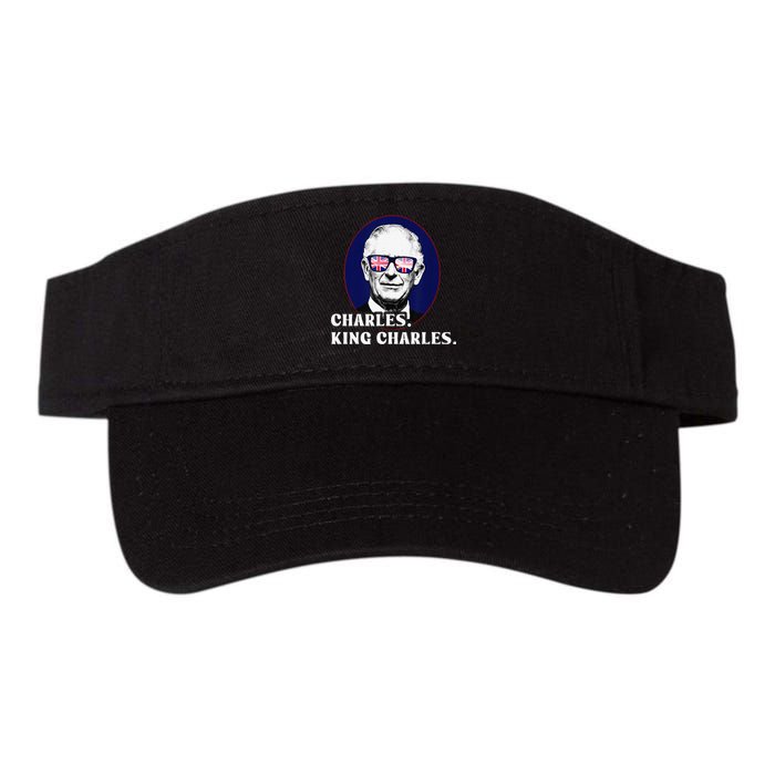 Funny Charles King Charles Of His Majesty & Union Jack Valucap Bio-Washed Visor