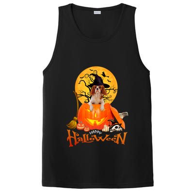 Funny Cavalier King Dog Spooky Halloween PosiCharge Competitor Tank