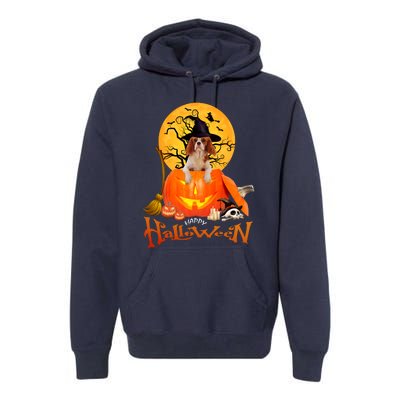 Funny Cavalier King Dog Spooky Halloween Premium Hoodie