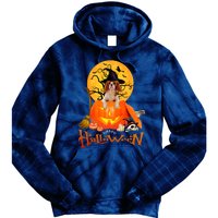 Funny Cavalier King Dog Spooky Halloween Tie Dye Hoodie