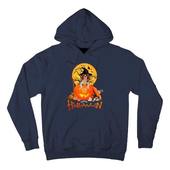 Funny Cavalier King Dog Spooky Halloween Tall Hoodie