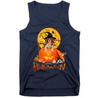 Funny Cavalier King Dog Spooky Halloween Tank Top