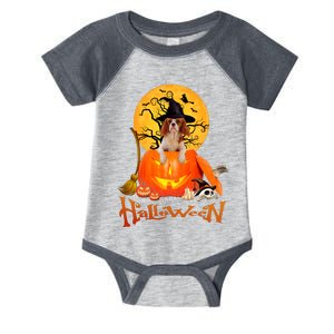 Funny Cavalier King Dog Spooky Halloween Infant Baby Jersey Bodysuit