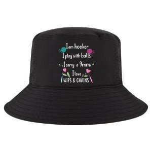 Funny Crochet Knitting I’M A Hooker Funny Crochet Cool Comfort Performance Bucket Hat