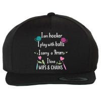 Funny Crochet Knitting I’M A Hooker Funny Crochet Wool Snapback Cap