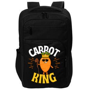 Funny Carrot King Dad Vegetable Fathers' Day Gardener Lover Gift Impact Tech Backpack