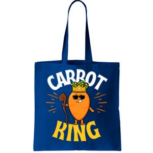 Funny Carrot King Dad Vegetable Fathers' Day Gardener Lover Gift Tote Bag