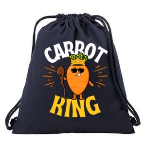 Funny Carrot King Dad Vegetable Fathers' Day Gardener Lover Gift Drawstring Bag