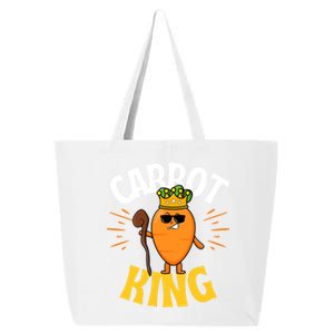 Funny Carrot King Dad Vegetable Fathers' Day Gardener Lover Gift 25L Jumbo Tote